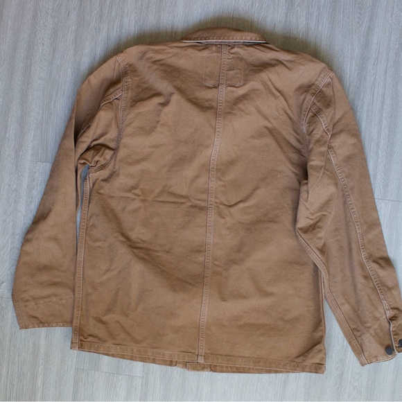 Levi’s Engineers Coat Chore Jacket Railroad Utility Sz S Brown Duckcloth Worker - Picture 5 of 5